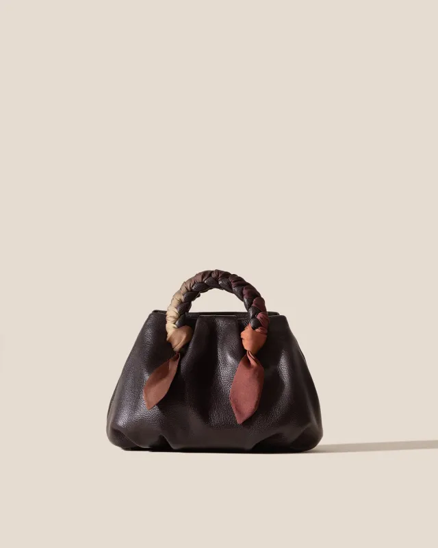 BOMBON FOULARD - Plaited-handle Leather Handbag made by Hereu Studio
