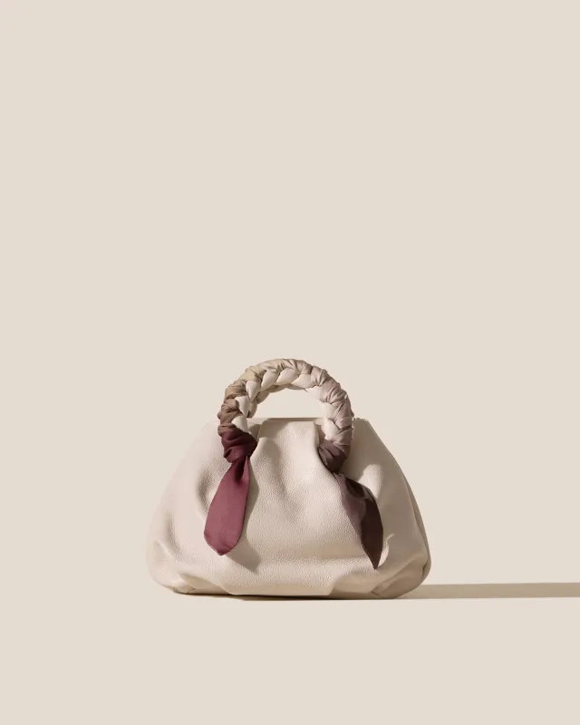 BOMBON FOULARD - Plaited-handle Leather Handbag made by Hereu Studio