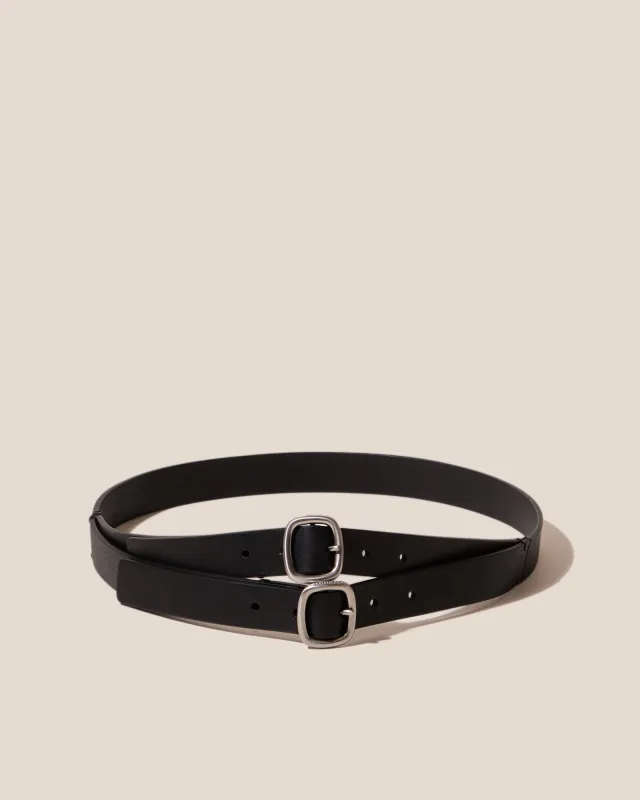 DOBLEC - Deconstructed Double Buckle Belt made by Hereu Studio