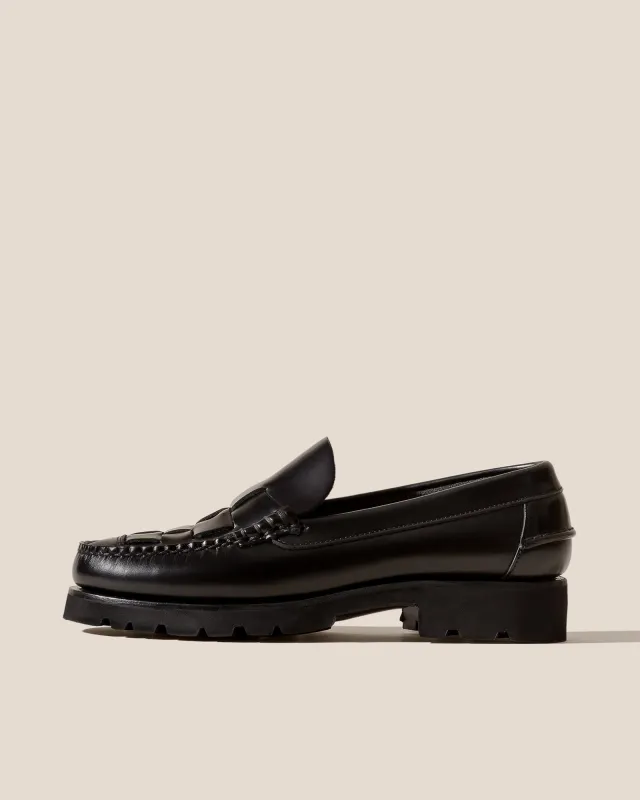 NOMBELA R SPORT - Men's Tread Sole Interwoven Detail Slip-On Loafer made by Hereu Studio
