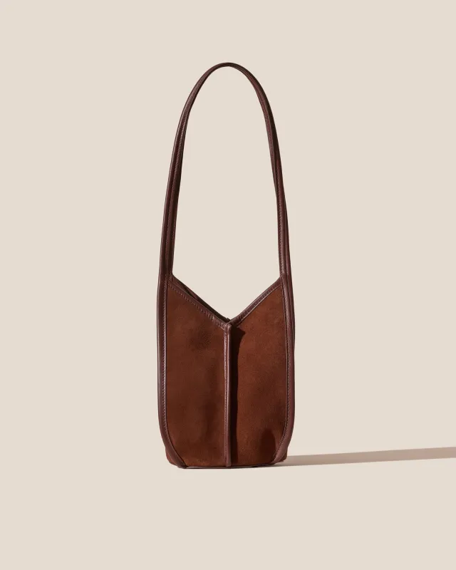 CALELLA BUCKET SUEDE - Leather-trimmed Shoulder Bag made by Hereu Studio