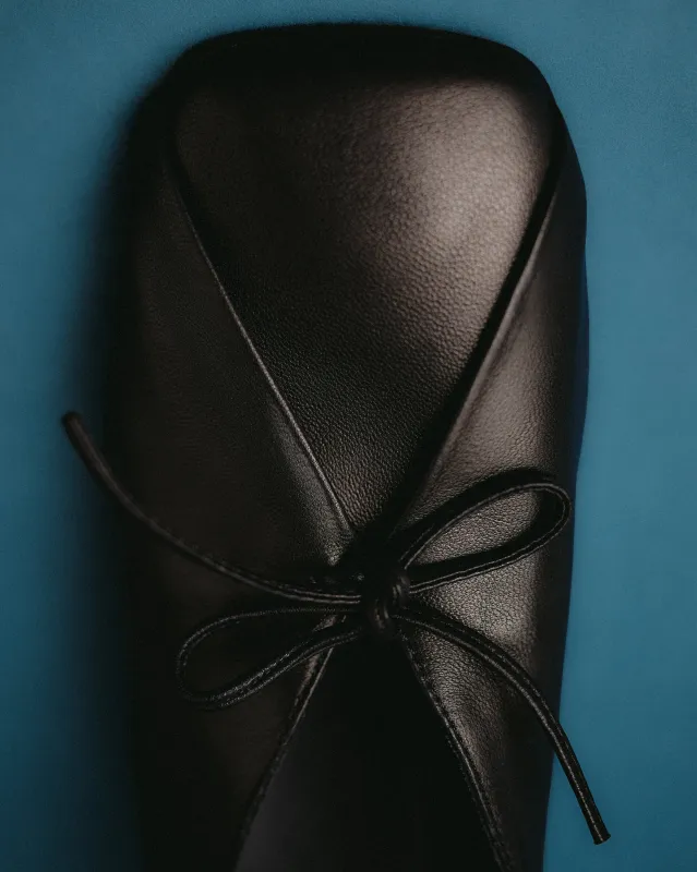 RESSO - Bow-Detail Wedged Mule made by Hereu Studio