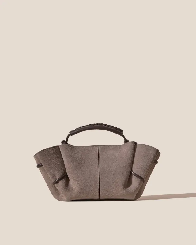 ARTA MINI SUEDE - Pleated Crossbody Bag made by Hereu Studio