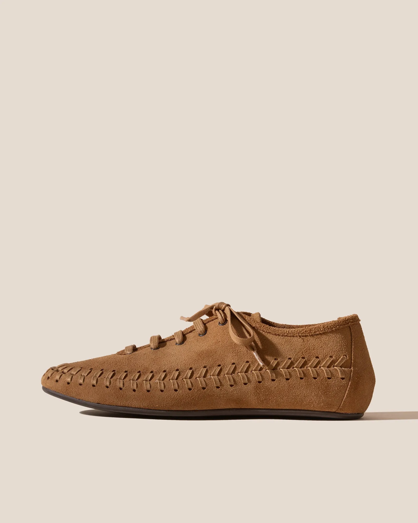 BIRLA SUEDE - Braided Leather Sporty Shoe sold by Hereu Studio