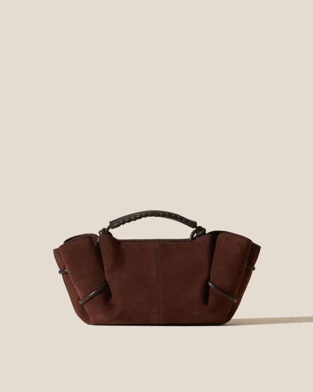 ARTA MINI SUEDE - Pleated Crossbody Bag made by Hereu Studio