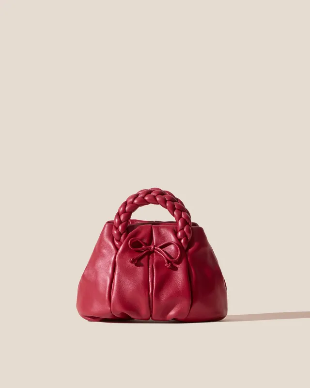 BOMBON BOW - Plaited-handle Leather Handbag made by Hereu Studio