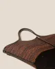 CALELLA RAFFIA BICOLOUR - Leather-trimmed Tote Bag sold by Hereu Studio