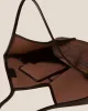 CALELLA RAFFIA BICOLOUR - Leather-trimmed Tote Bag sold by Hereu Studio