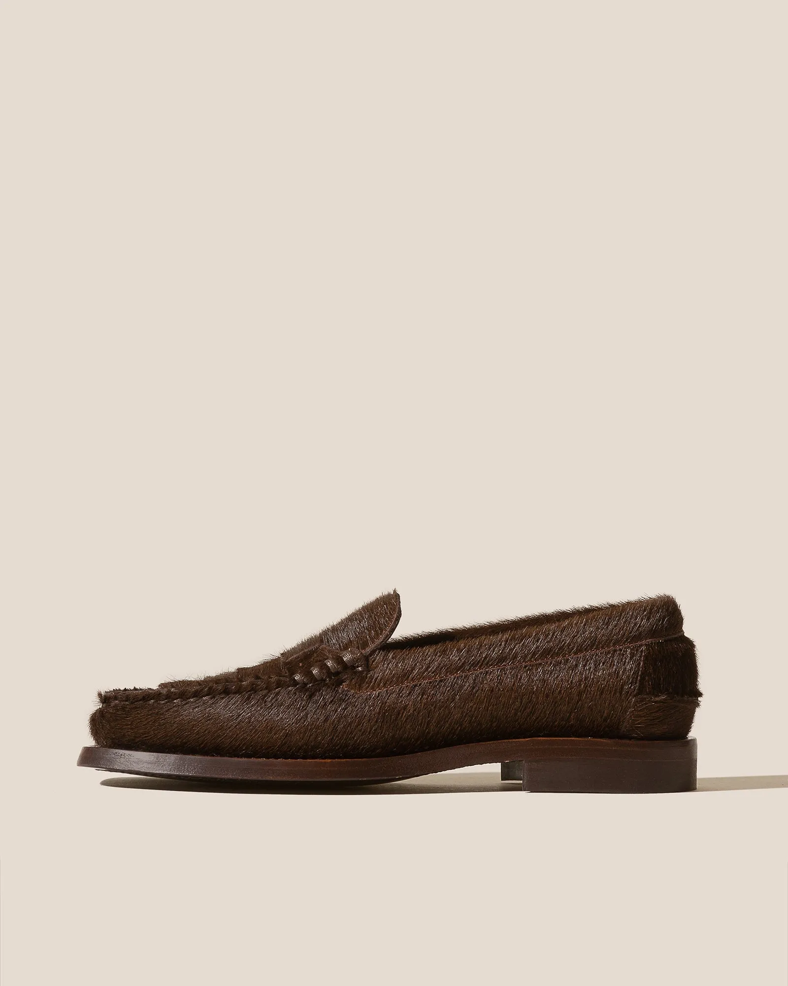 NOMBELA CALF HAIR - Men's Interwoven Detail Slip-on Loafer sold by Hereu Studio