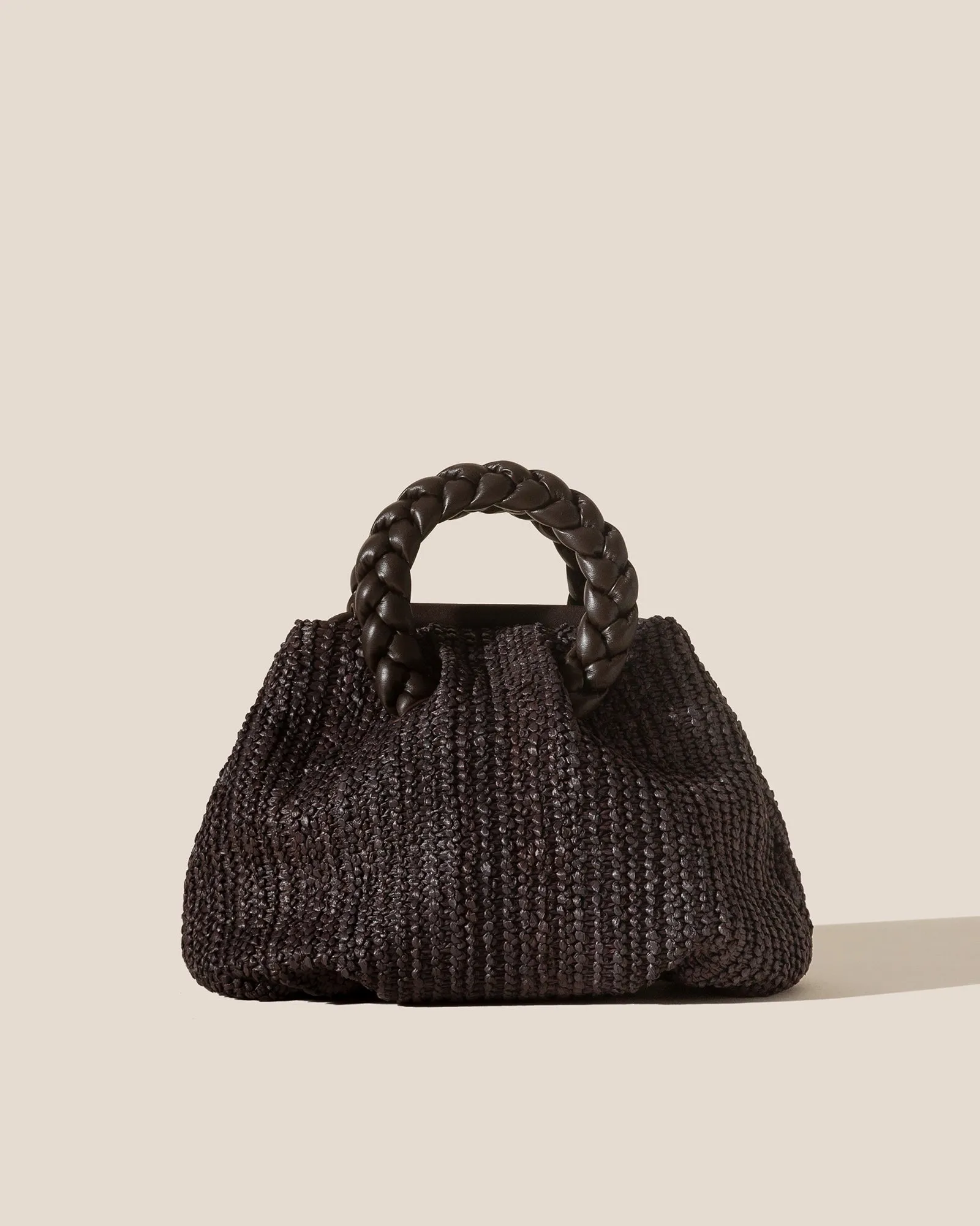 BOMBON M RAFFIA - Plaited-handle Raffia Crossbody Bag sold by Hereu Studio