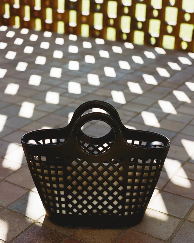 COLMADO - Cut-out Leather Tote Bag sold by Hereu Studio