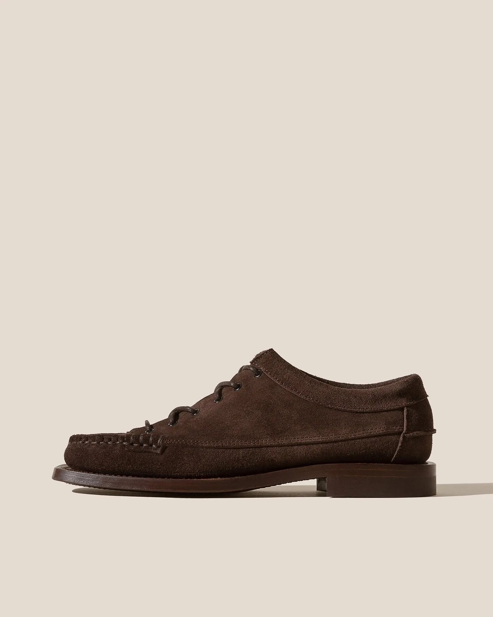 PRIEGO SQUARED SUEDE - Men's Lace up Moccasin sold by Hereu Studio