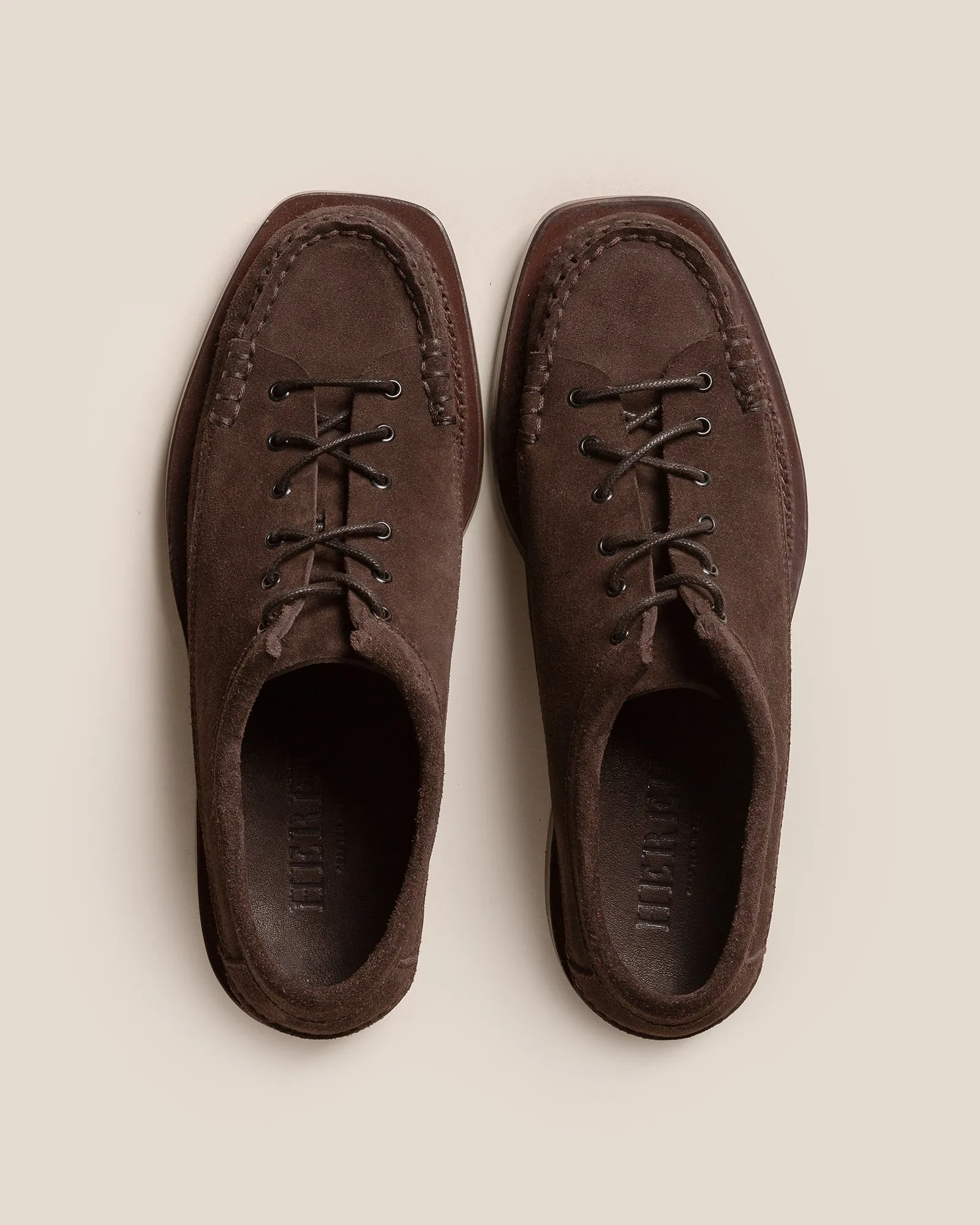 PRIEGO SQUARED SUEDE - Men's Lace up Moccasin sold by Hereu Studio product image thumbnail 2