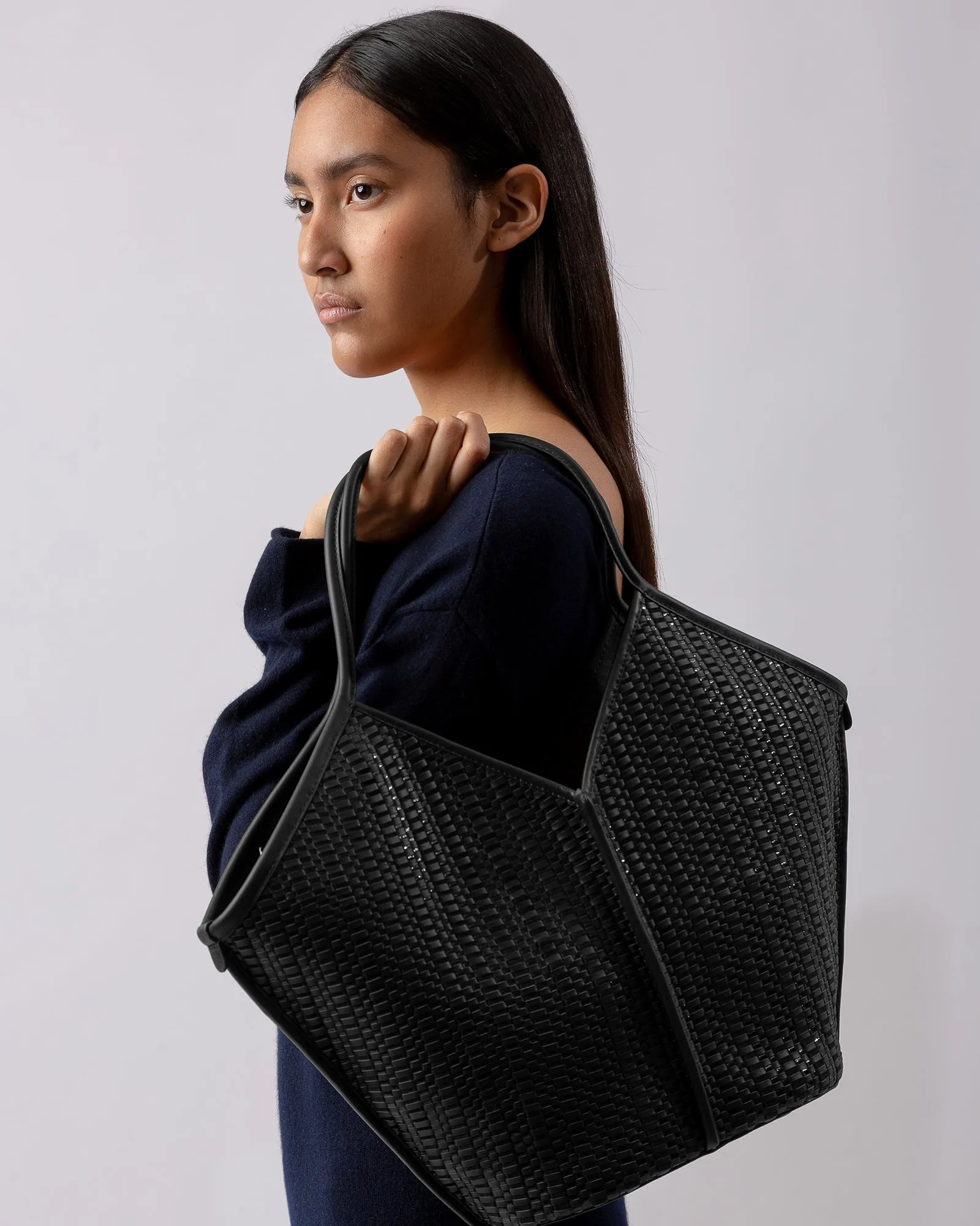 CALELLA WOVEN - Leather-trimmed Tote Bag sold by Hereu Studio product image thumbnail 2