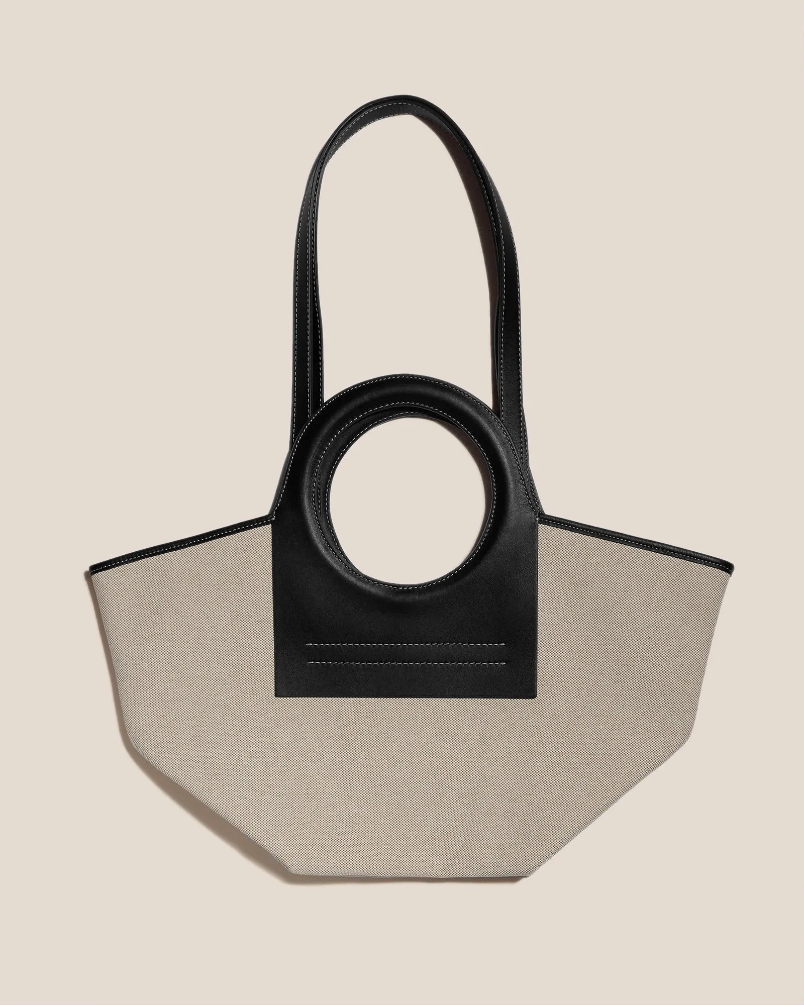 CALA S - Leather-trimmed Canvas Tote Bag sold by Hereu Studio