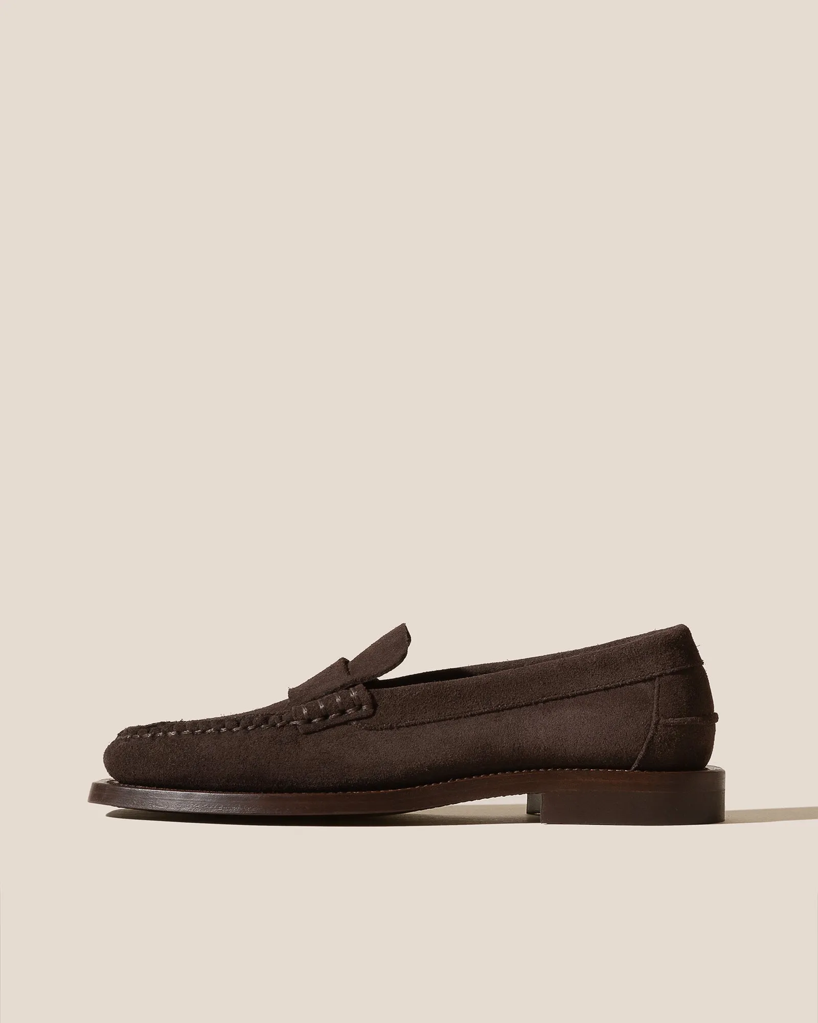 SINEU SUEDE - Interlaced-detail Slip-on Loafer sold by Hereu Studio