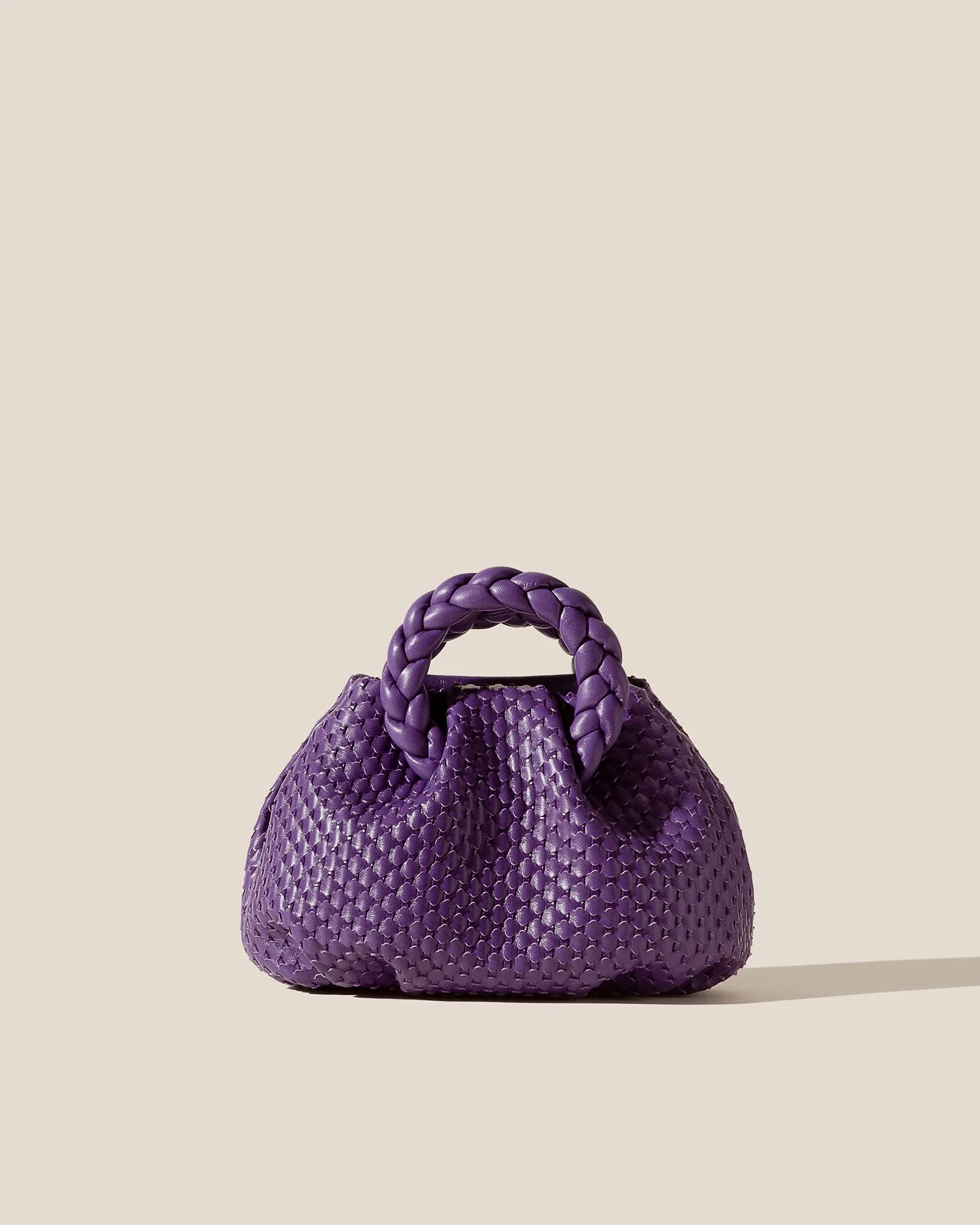 BOMBON WOVEN - Small Plaited-handle Leather Crossbody Bag sold by Hereu Studio