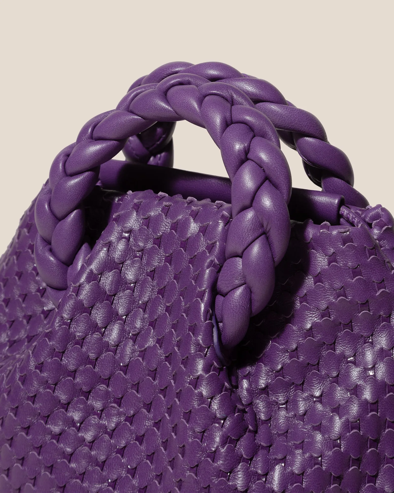 BOMBON WOVEN - Small Plaited-handle Leather Crossbody Bag sold by Hereu Studio product image thumbnail 2