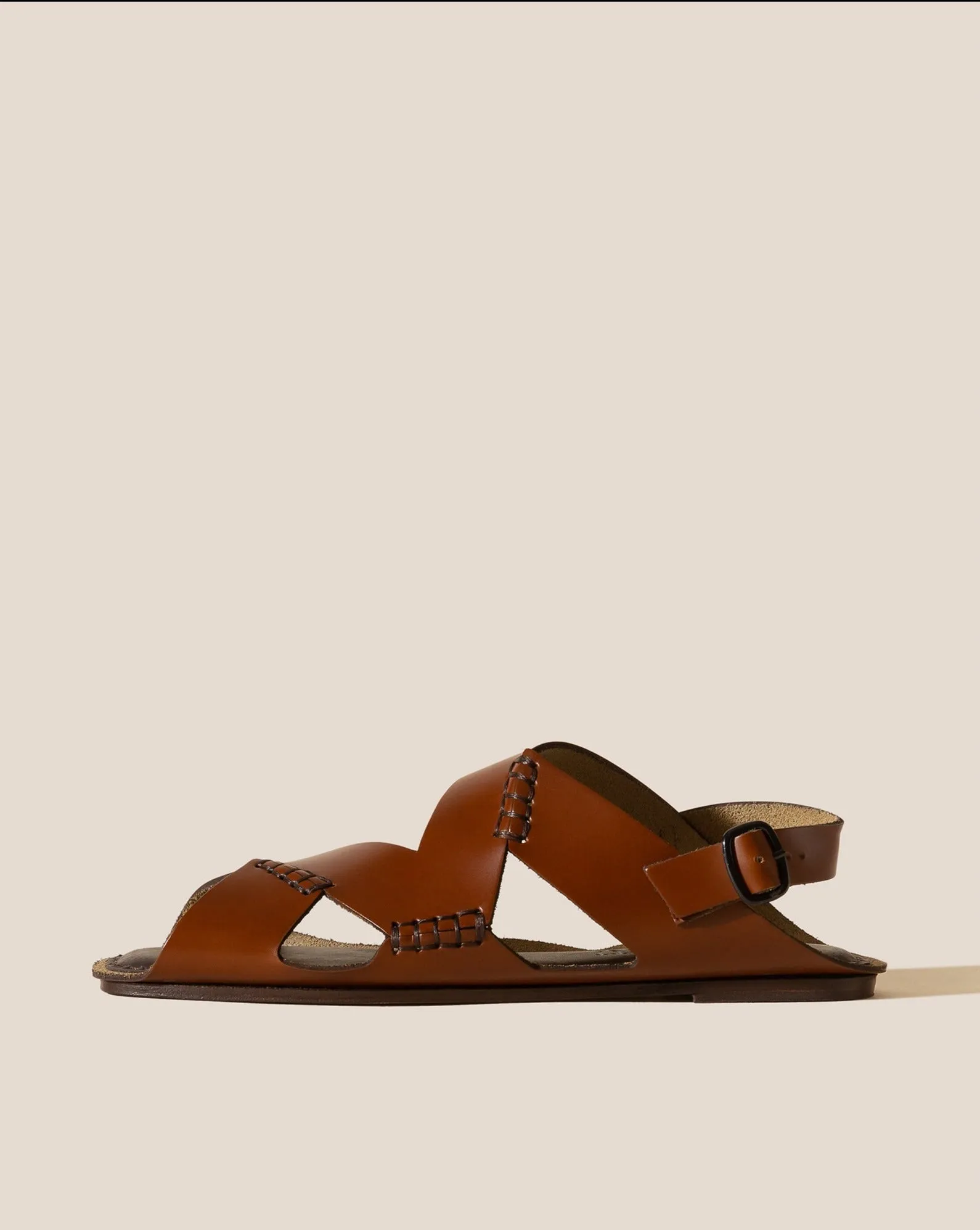 SUSET - Flat Asymmetrical Sandal sold by Hereu Studio