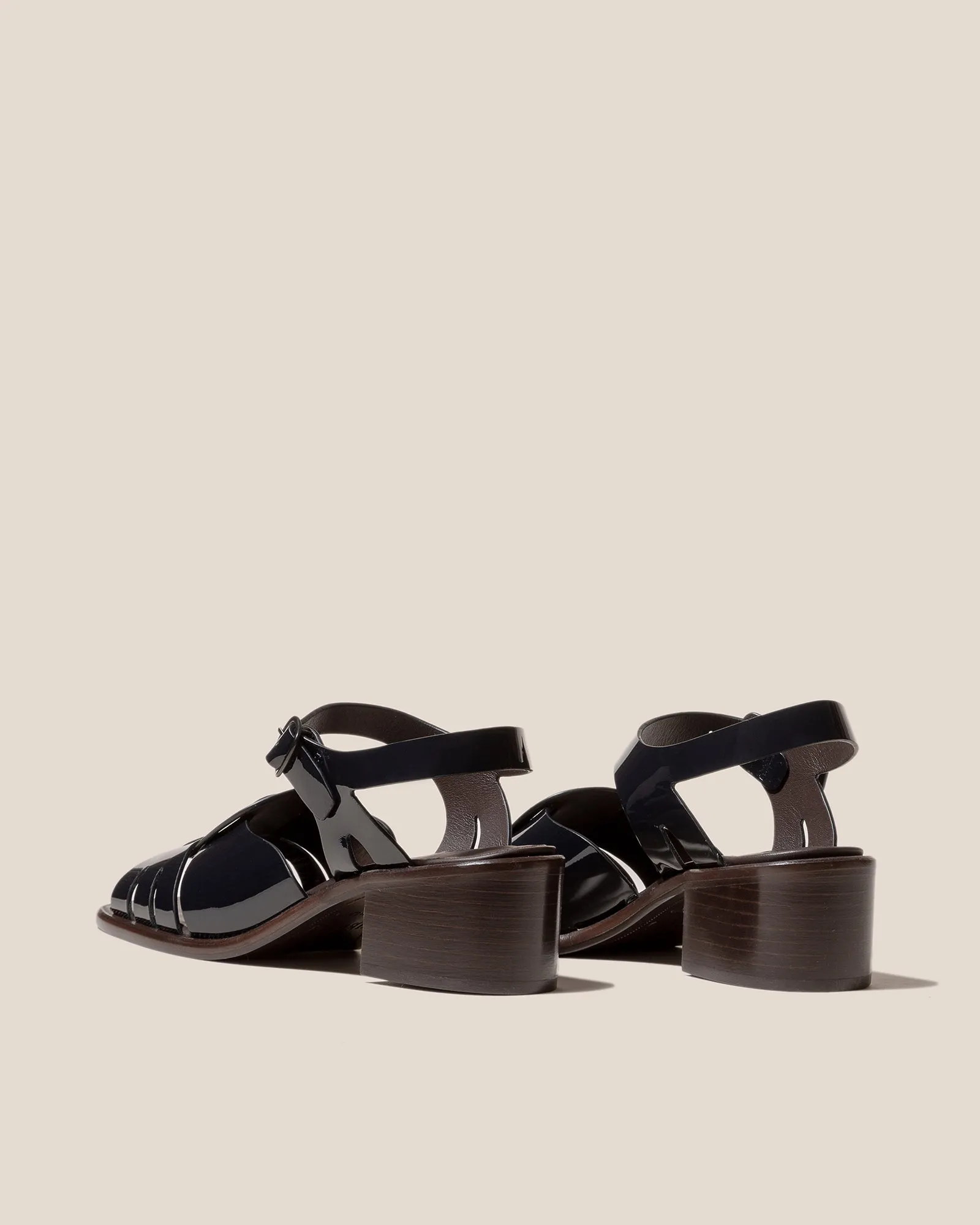 ANCORA SQUARED HEELED GLOSSY - Open-Toe Fisherman Sandal sold by Hereu Studio product image thumbnail 3