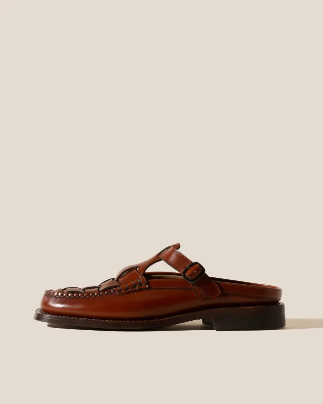 BONELL - Woven T-bar Mule Loafer sold by Hereu Studio