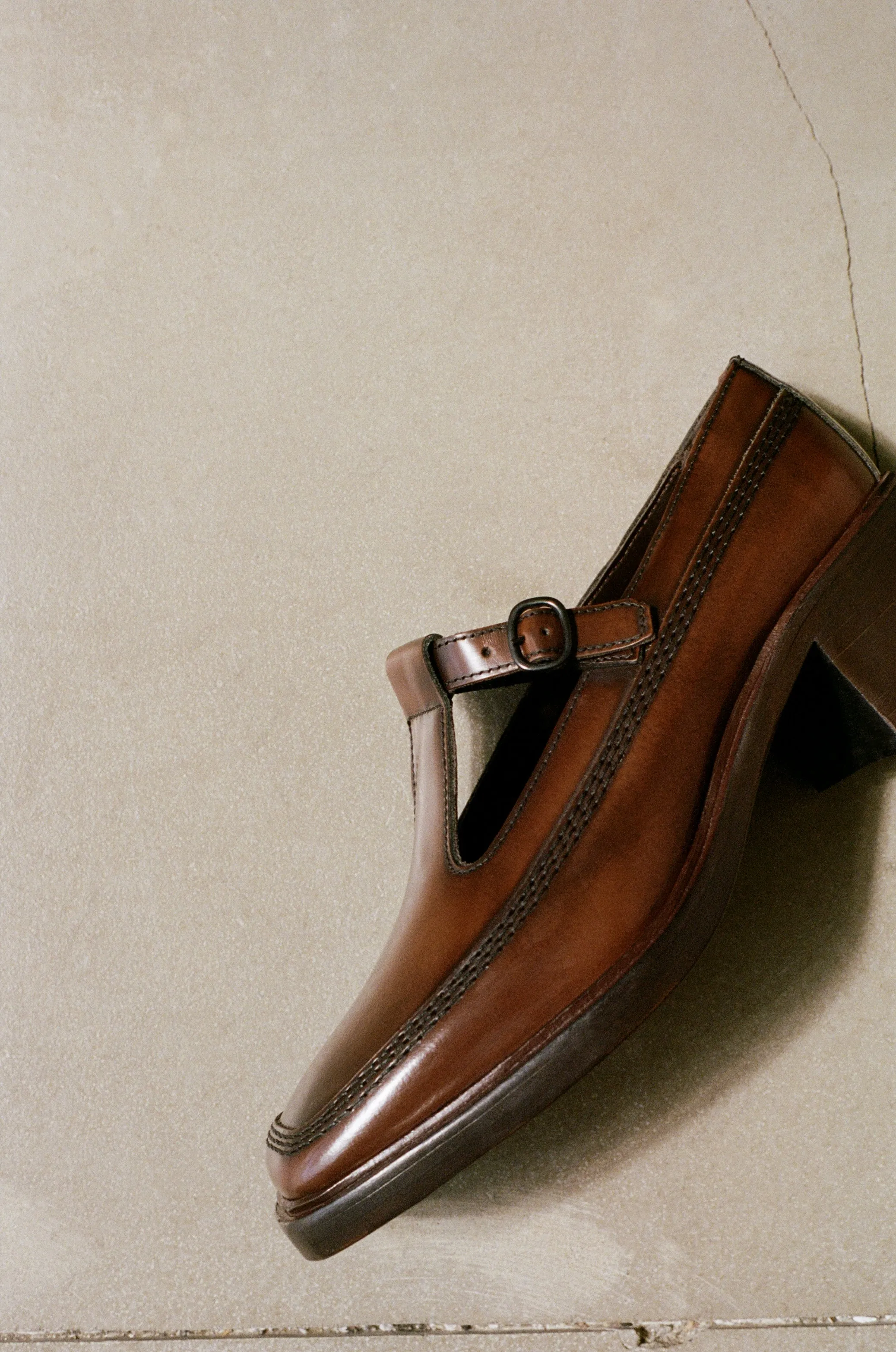 LLUISA HEELED - Brushed T-bar Loafer sold by Hereu Studio product image thumbnail 2