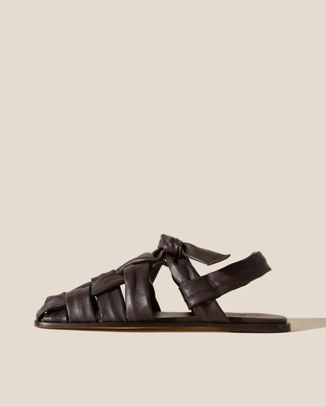 BENA - Interwoven Knotted T-bar Sandal sold by Hereu Studio