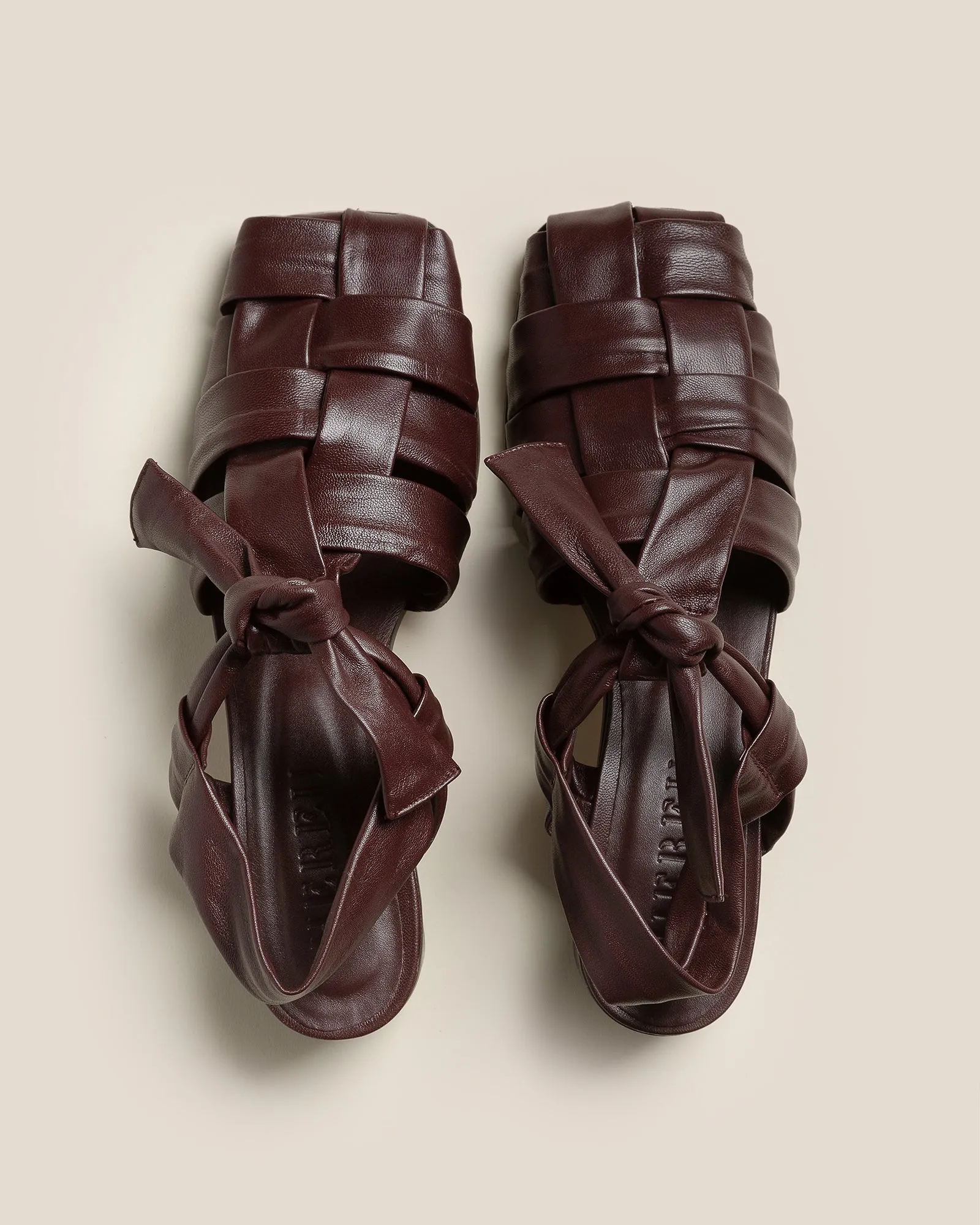 BENA HEELED - Interwoven Knotted T-bar Heeled Sandal sold by Hereu Studio product image thumbnail 2