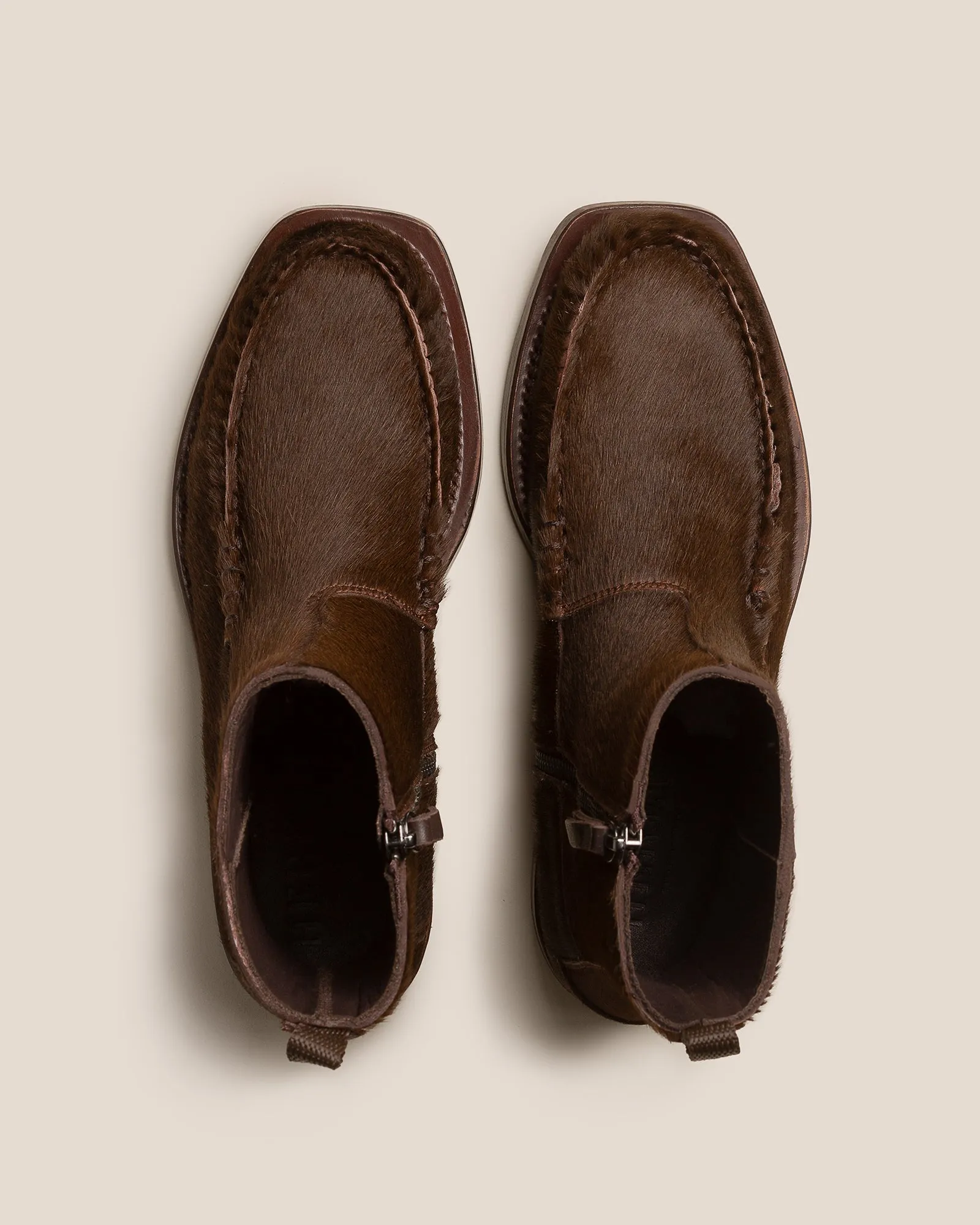 ANDREU CALF HAIR - Low-calf Zipped Boot sold by Hereu Studio product image thumbnail 2