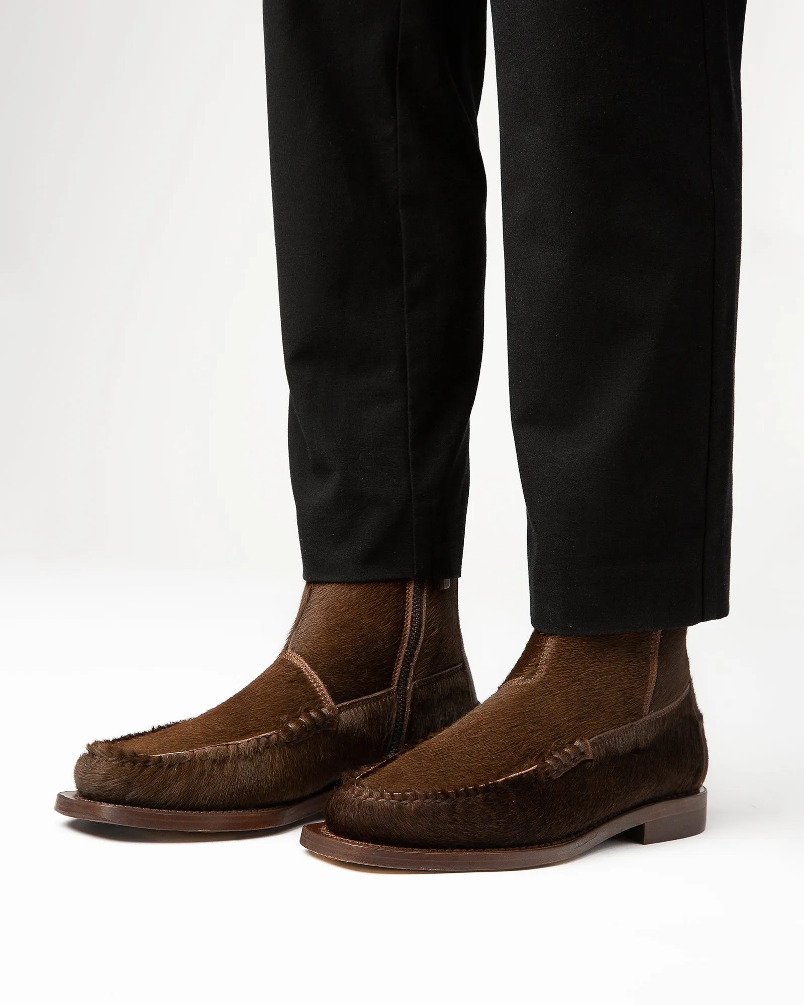 ANDREU CALF HAIR - Low-calf Zipped Boot sold by Hereu Studio product image thumbnail 5