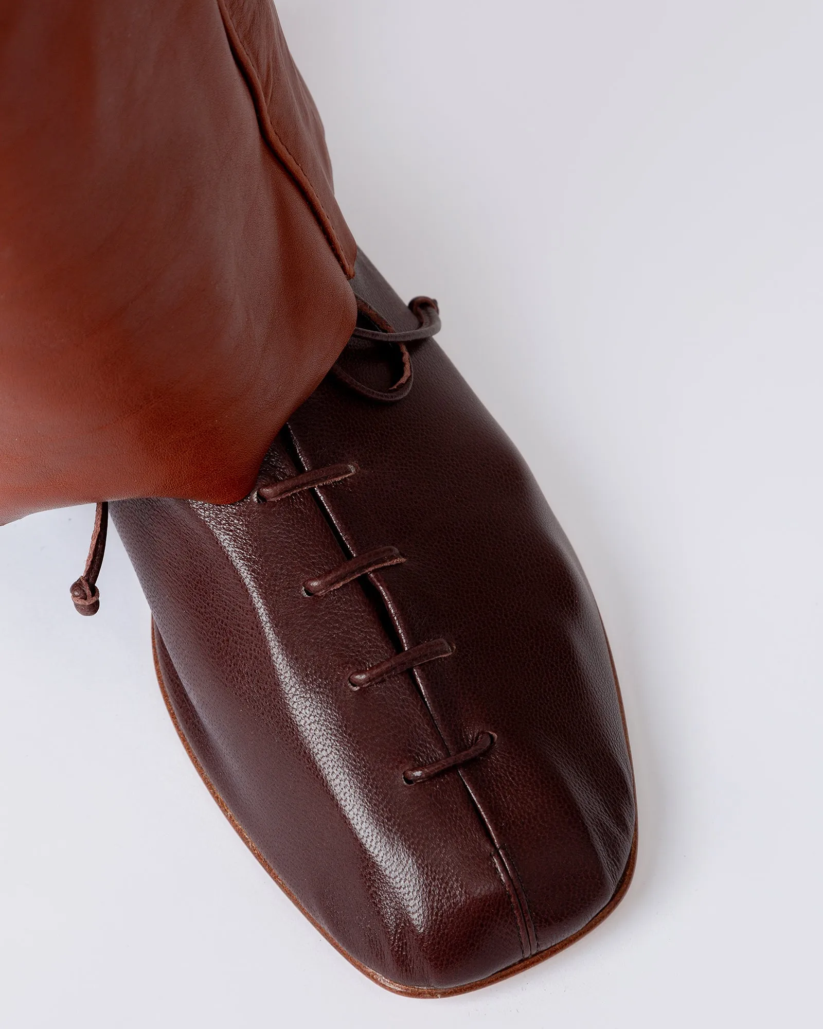 PLEGADA SHINY - Deconstructed Lace-up Shoe sold by Hereu Studio product image thumbnail 5