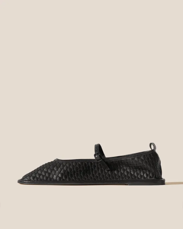 DANSA WOVEN - Square-Toe Flat Mary Jane sold by Hereu Studio