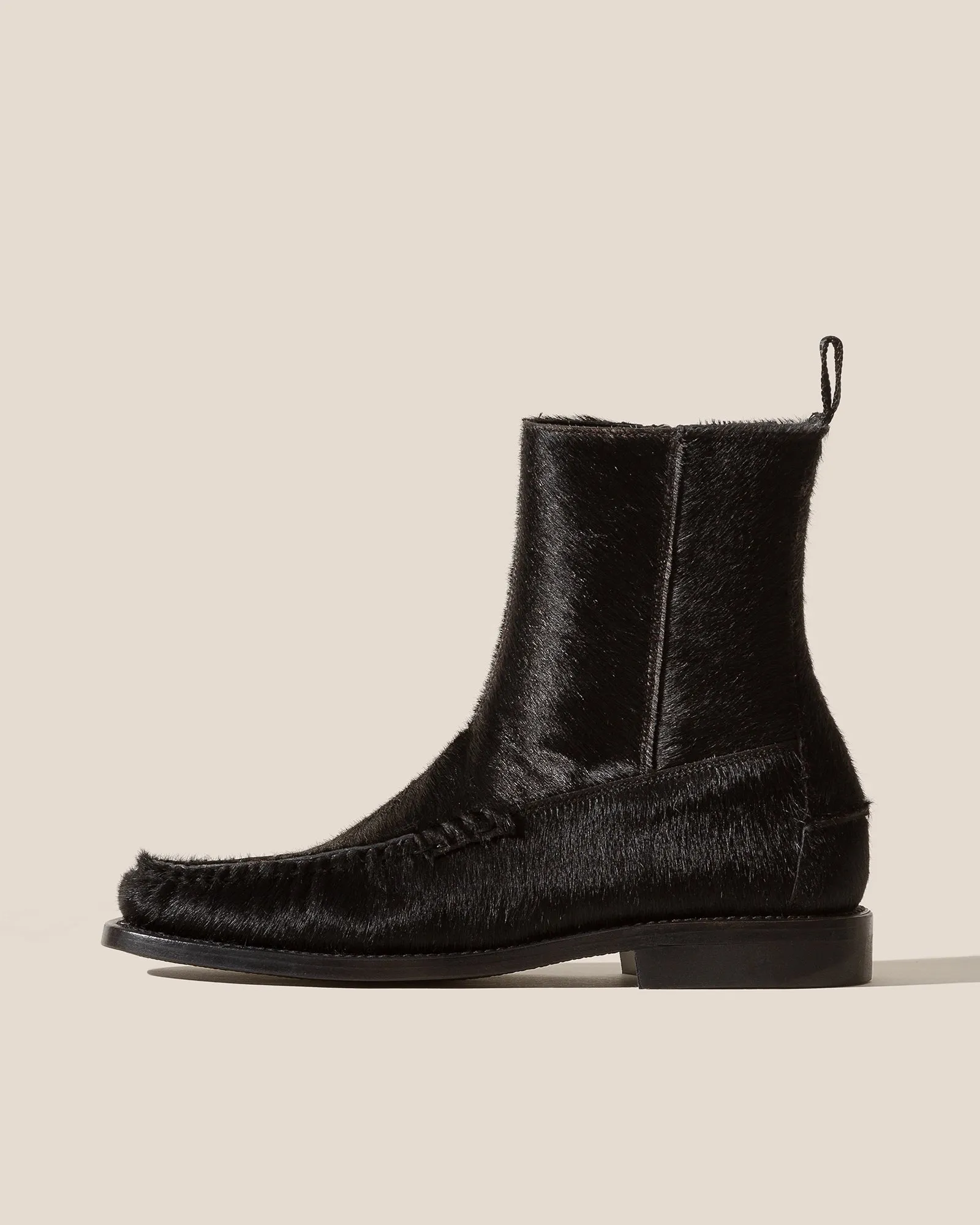 ANDREU CALF HAIR - Low-calf Zipped Boot sold by Hereu Studio