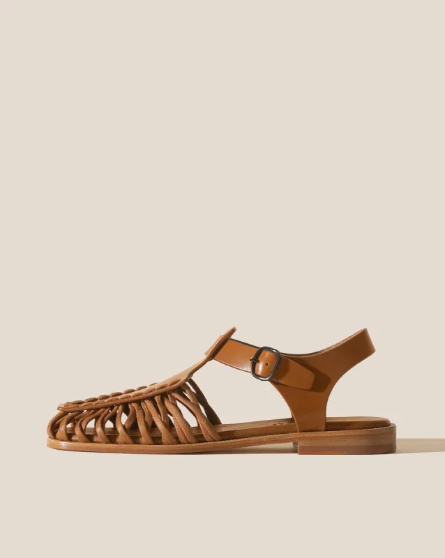 ALARO - Men's Square-Toe T-bar Sandal made by Hereu Studio
