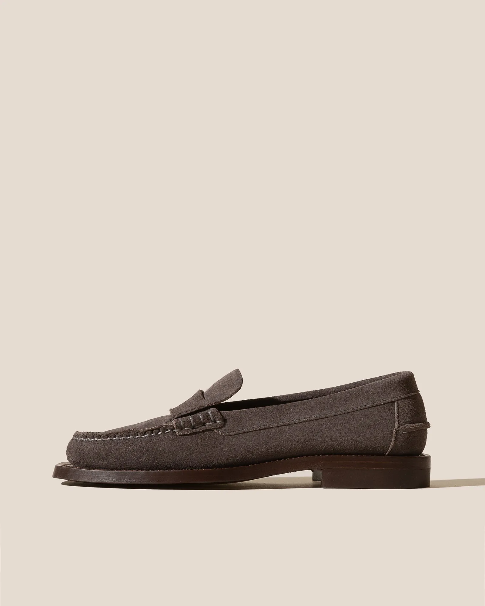 SINEU SUEDE - Men's Interlaced-detail Slip-on Loafer sold by Hereu Studio