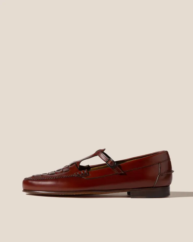 MAQUEDA - Interwoven T-bar Loafer sold by Hereu Studio