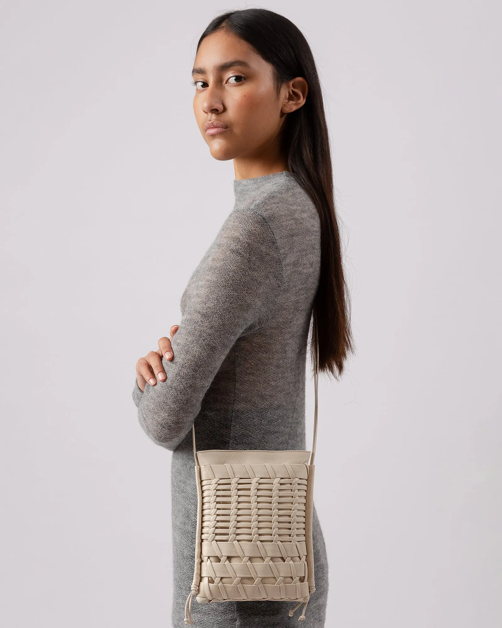 TRENA SUPPLE SHINY - Flat Square Crossbody Bag sold by Hereu Studio product image thumbnail 5