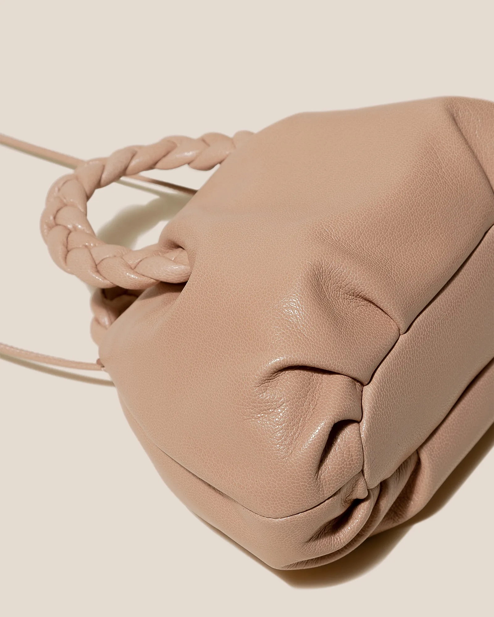 BOMBON SUPPLE SHINY - Plaited-handle Leather Crossbody Bag sold by Hereu Studio product image thumbnail 3