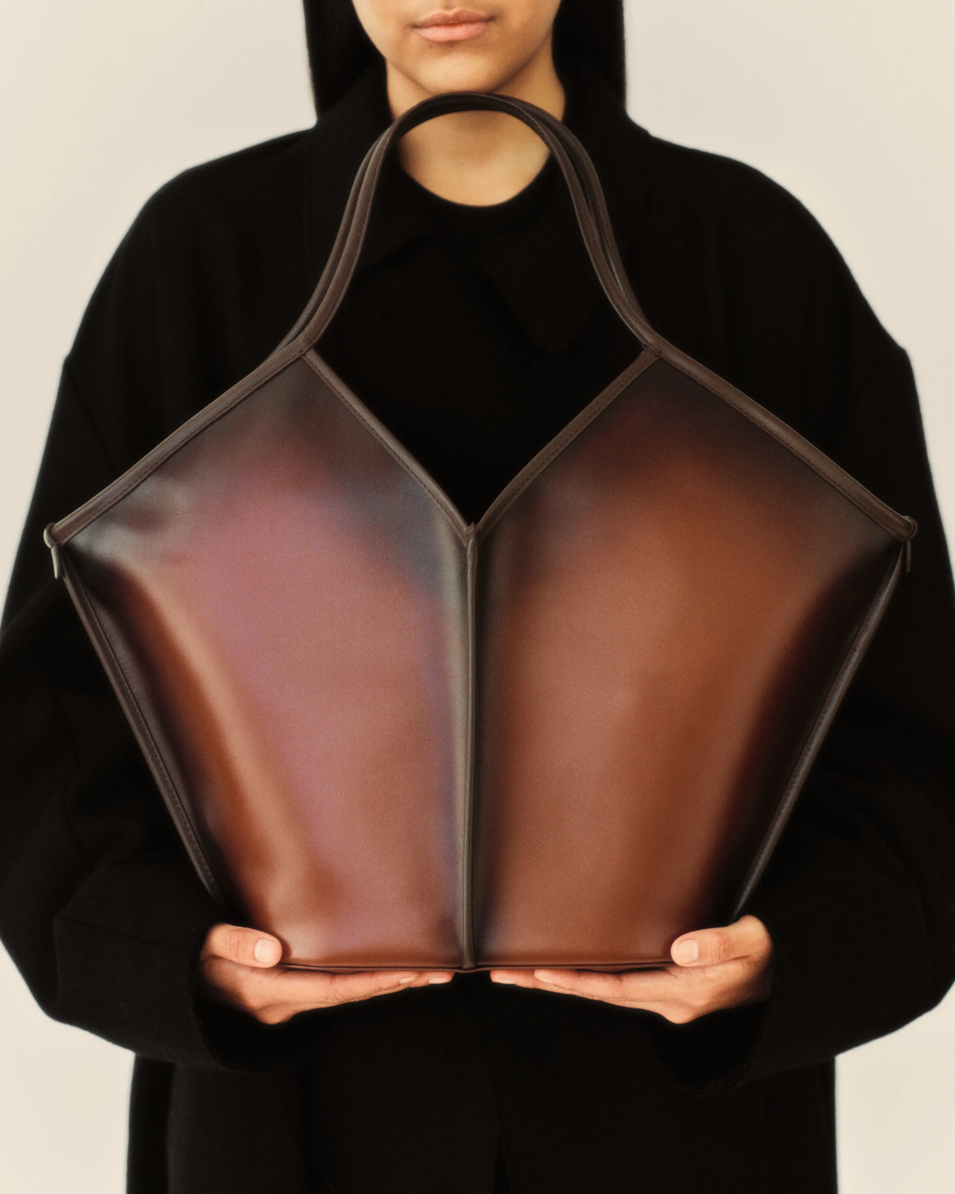 CALELLA AIRBRUSHED - Leather Tote Bag sold by Hereu Studio