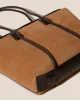 FORNA TOTE SUEDE - Leather Framed Shoulder Bag sold by Hereu Studio