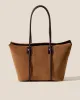 FORNA TOTE SUEDE - Leather Framed Shoulder Bag sold by Hereu Studio