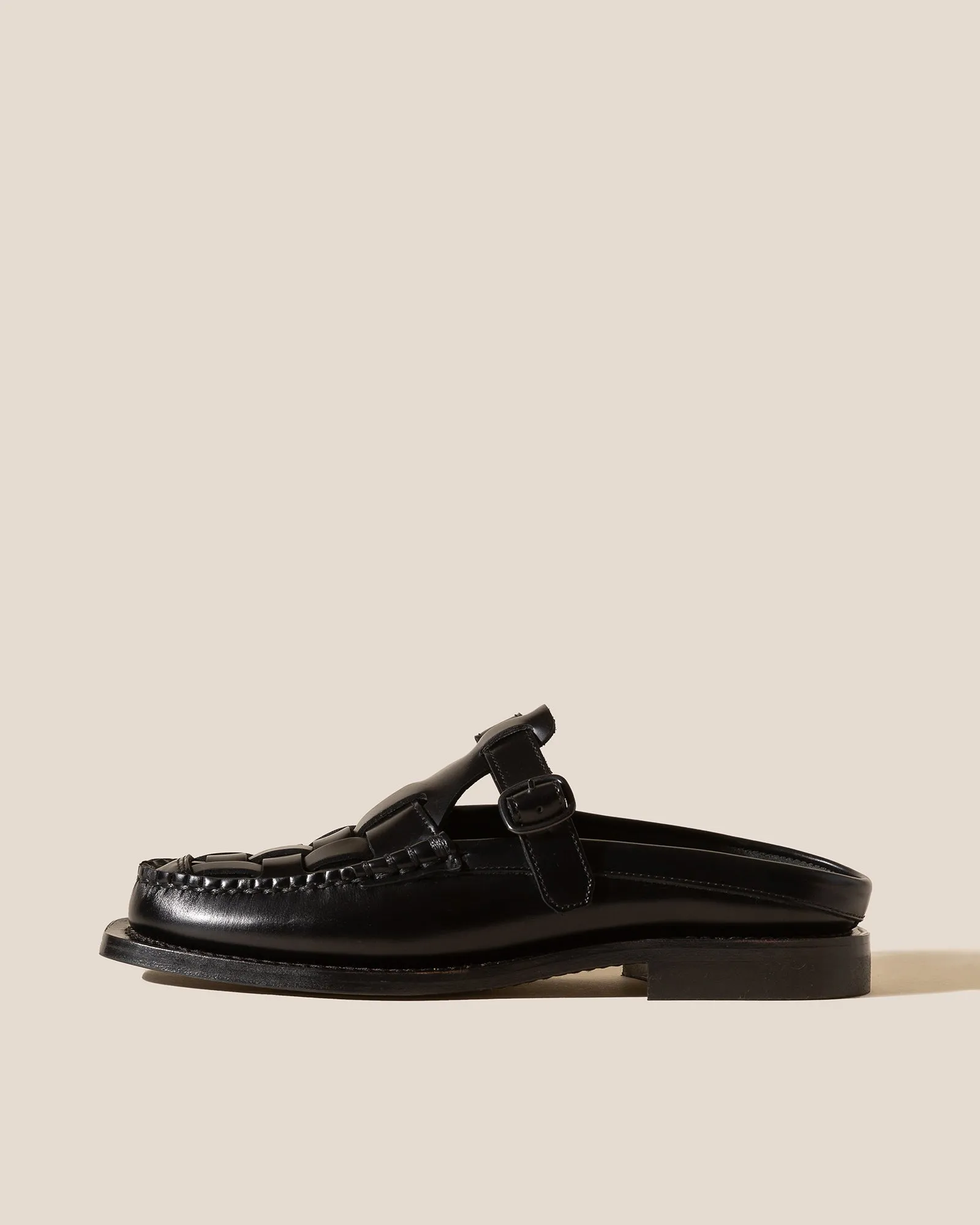 BONELL - FOR ALL - Woven T-bar Mule Loafer sold by Hereu Studio