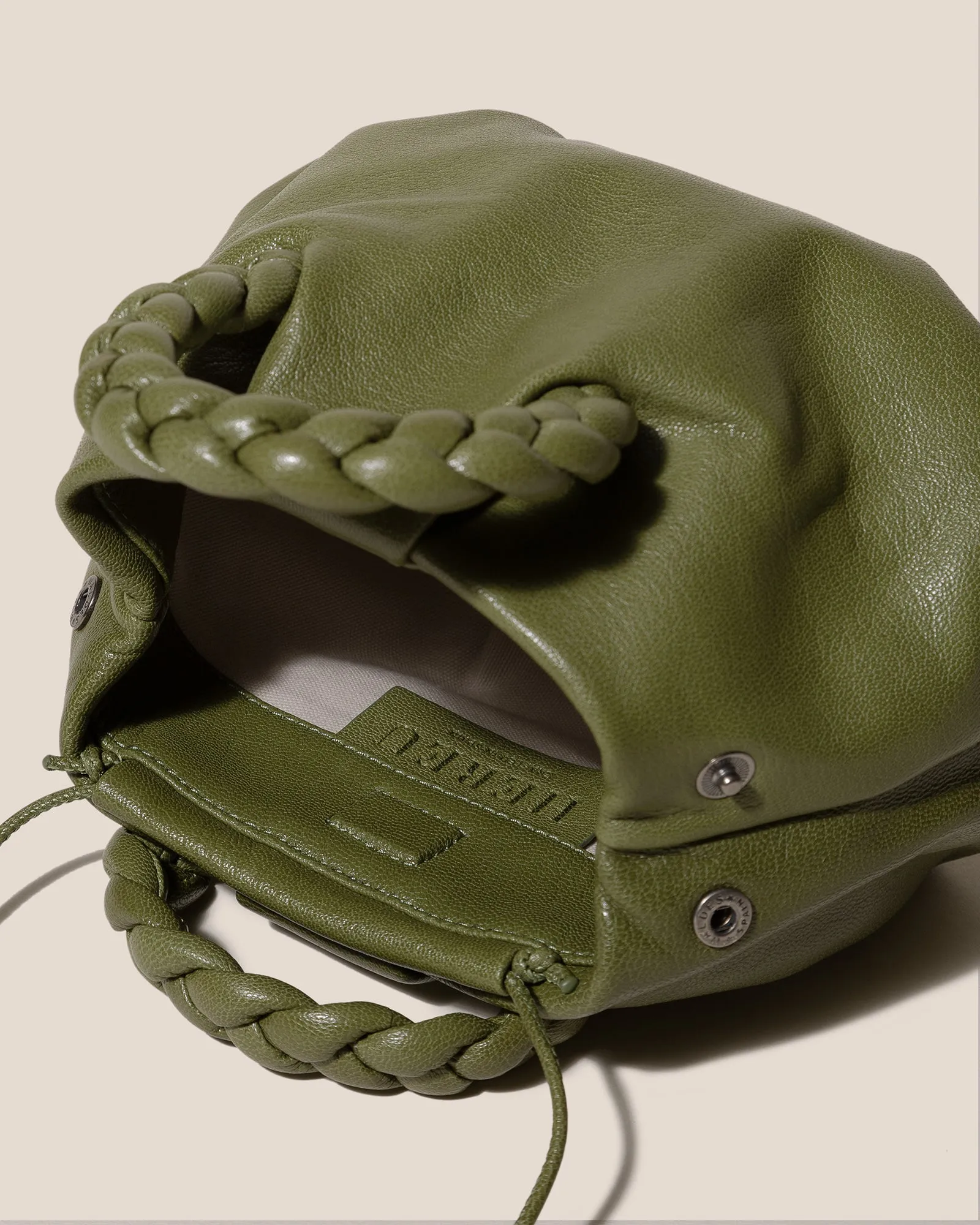 BOMBON SUPPLE SHINY - Plaited-handle Leather Crossbody Bag sold by Hereu Studio product image thumbnail 3