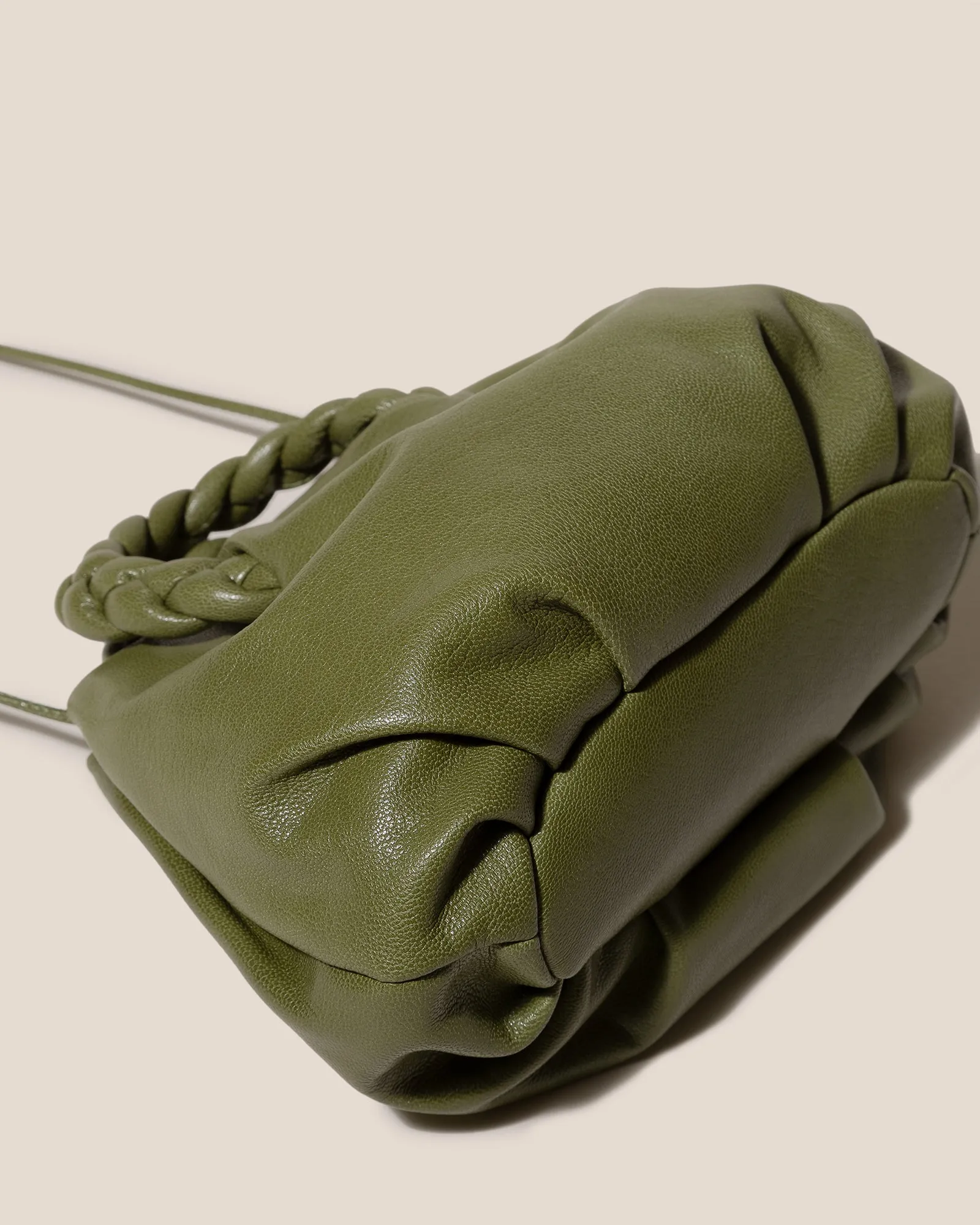 BOMBON SUPPLE SHINY - Plaited-handle Leather Crossbody Bag sold by Hereu Studio product image thumbnail 4