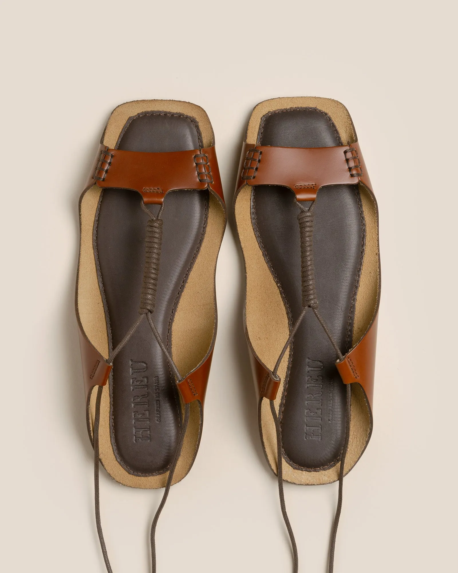 RIVERA - Flat Ankle Lace Sandal sold by Hereu Studio product image thumbnail 3