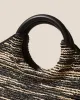 CABASSA RAFFIA BICOLOUR - Round-handle Tote Bag sold by Hereu Studio