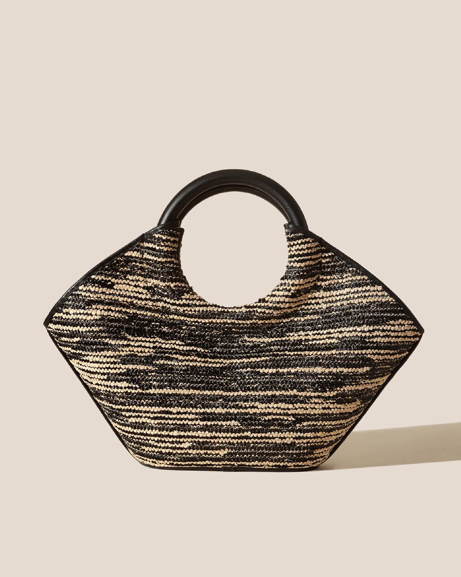 CABASSA RAFFIA BICOLOUR - Round-handle Tote Bag sold by Hereu Studio