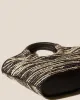 CABASSA RAFFIA BICOLOUR - Round-handle Tote Bag sold by Hereu Studio