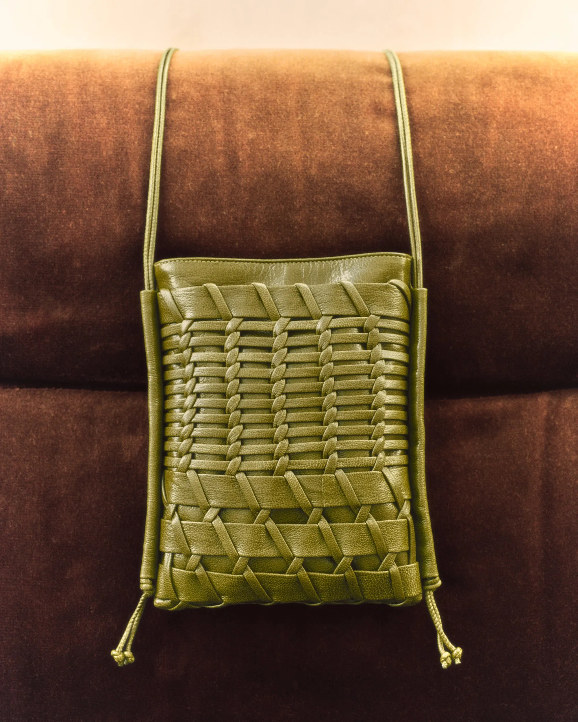 TRENA SUPPLE SHINY - Flat Square Crossbody Bag sold by Hereu Studio