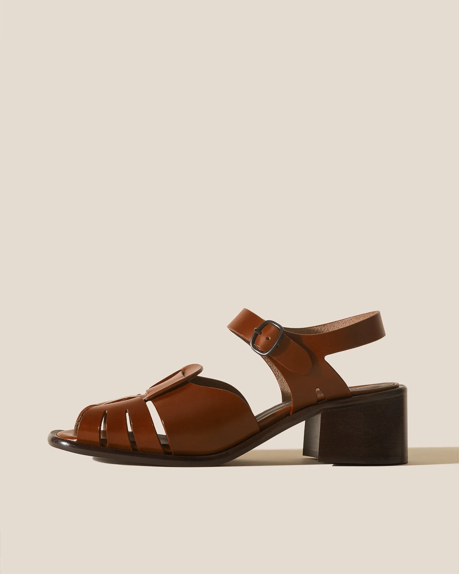 ANCORA SQUARED HEELED - Open-Toe Fisherman Sandal sold by Hereu Studio